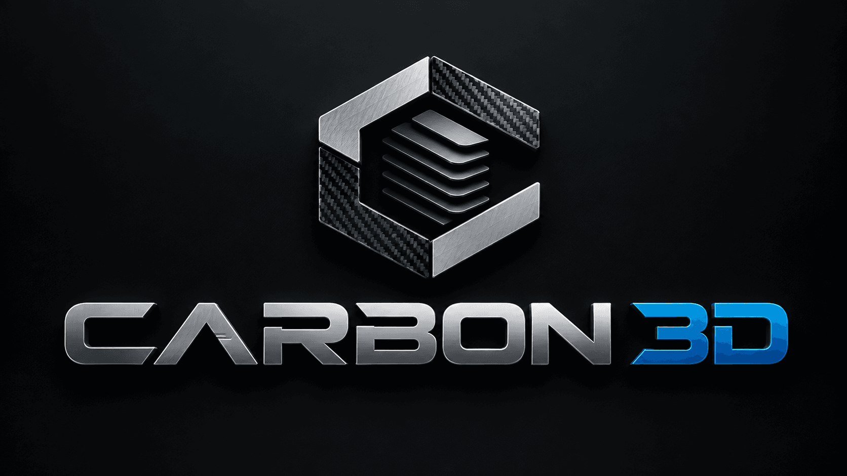 Metallic Carbon 3D emblem